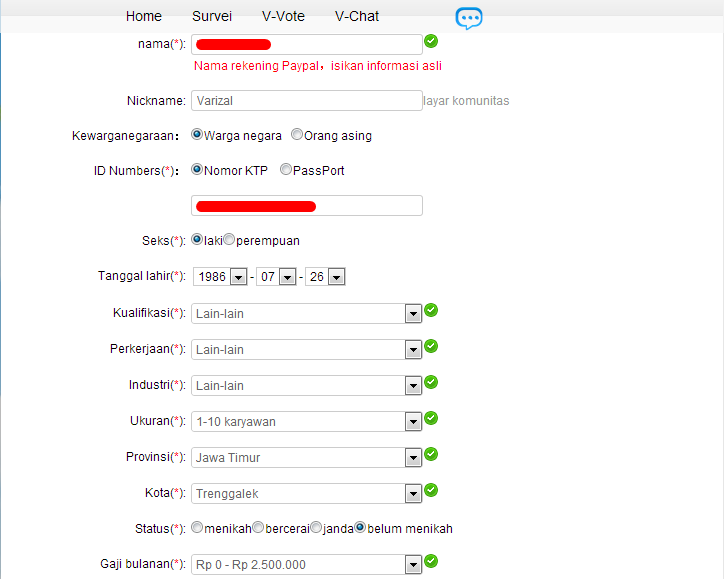 Cara daftar account di Viewfruit Indonesia 4
