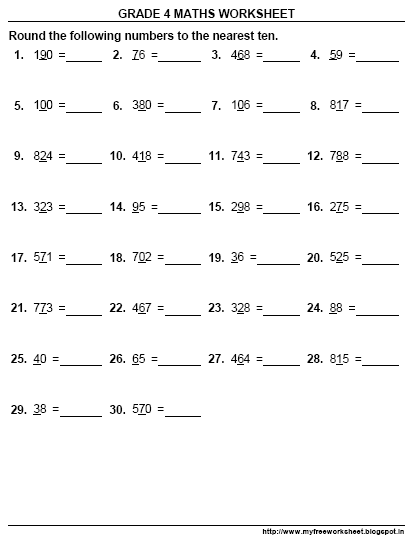 my-free-worksheet-download-free-grade-4-maths-rounding-near-by-10-worksheet-4