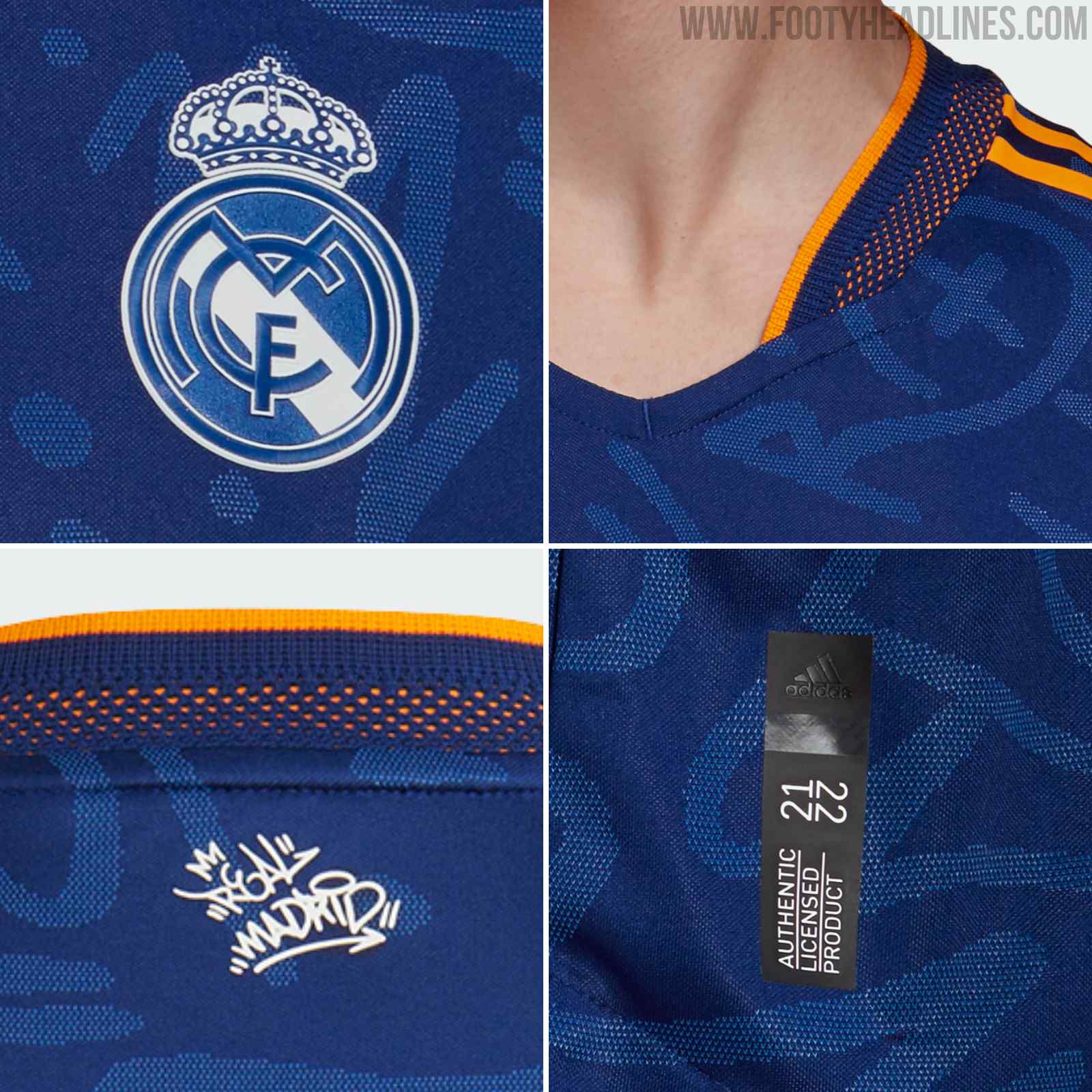 REAL MADRID 2021/22 SEASON AWAY JERSEY, INSPIRED BY THE GRAFFITI ART OF THE  CITY