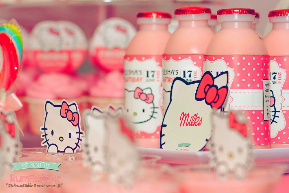 Rumbutter Sweet Corner & Dessert Table Felisha's 1st Birthday Sweet Corner Hellokitty Party Ideas