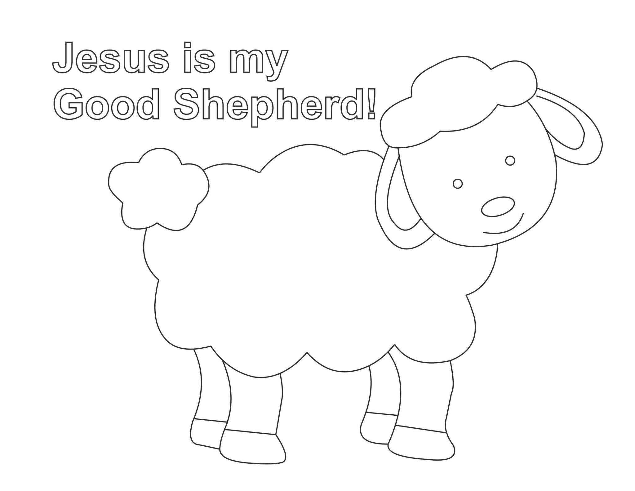 Jesus The Good Shepherd Coloring Pages ~ Coloring Pages