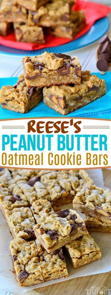 Reese�s Peanut Butter Oatmeal Cookie Bars Recipe