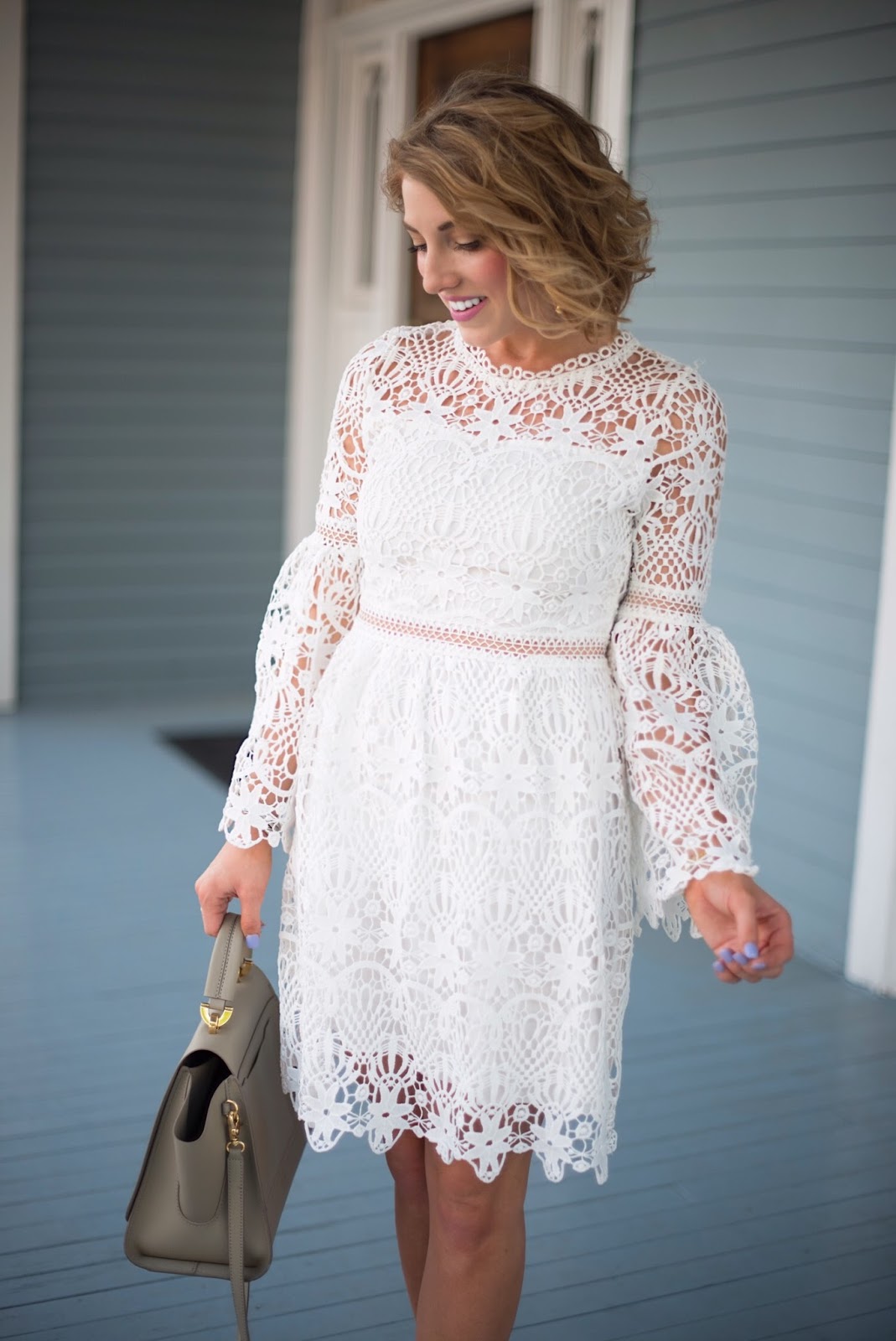 Something Delightful : White Lace Dress