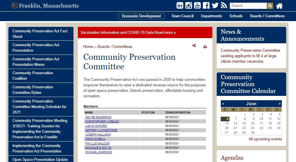 Franklin Matters Important Notice to Franklin Taxpayers Community