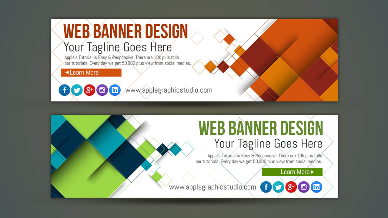 How To Design Your Own Web Banner Photoshop Tutorial