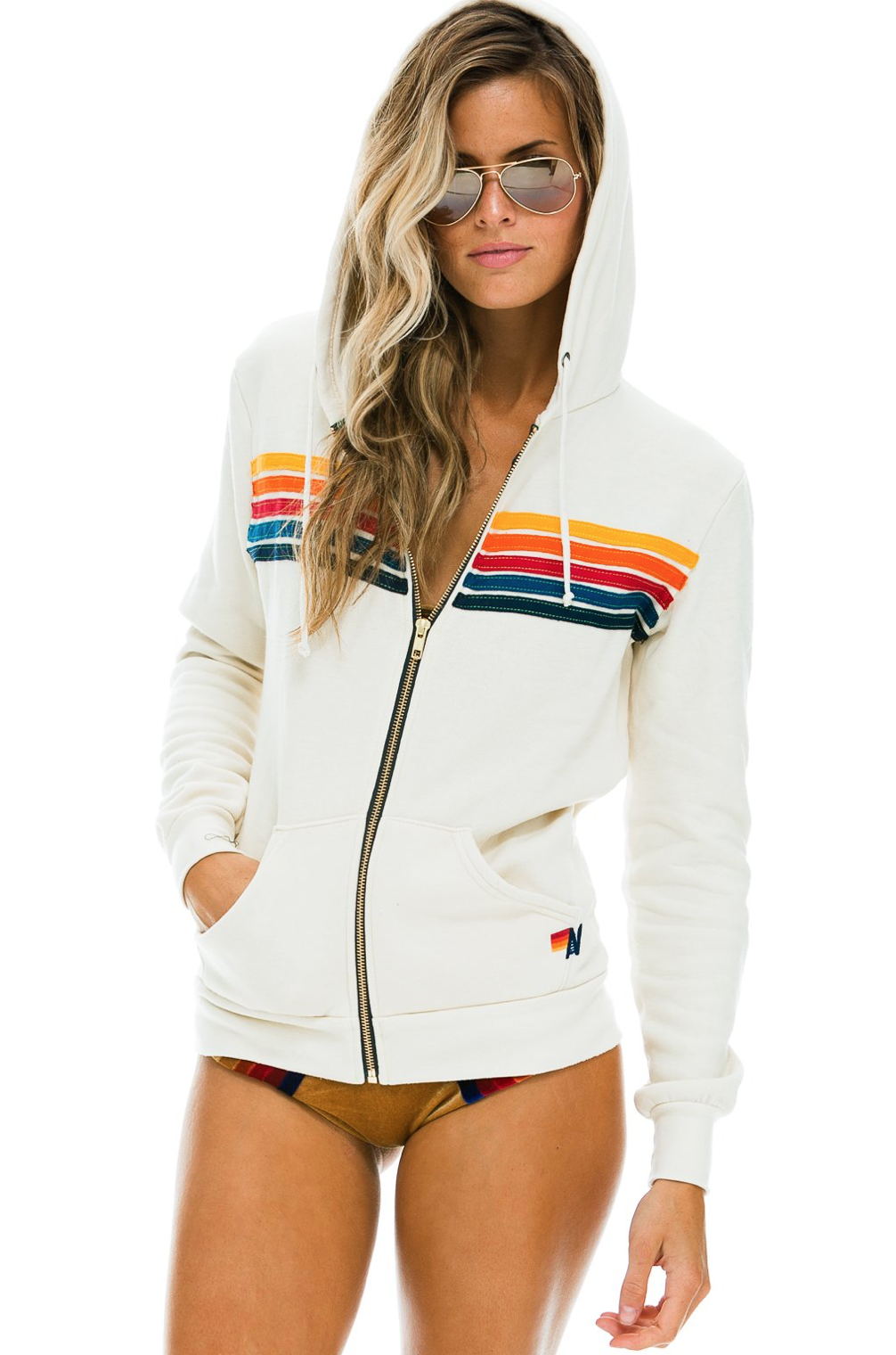 Fit Review! Aviator Nation Navy Hoodie 5 Stripe