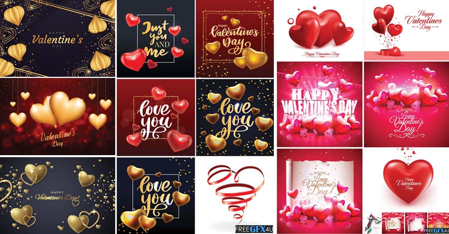 Free Valentines Day 38 Backgrounds With Hearts Pack Valentines Day 38 Backgrounds With Hearts Pack