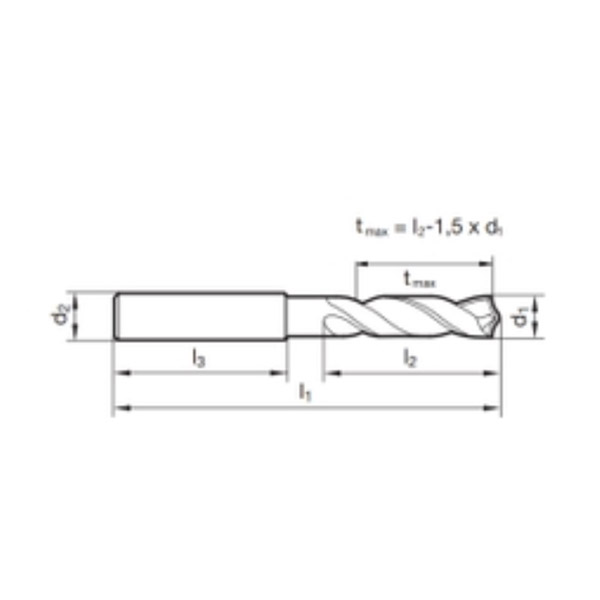 Mũi khoan carbide TS 100U - No 89417