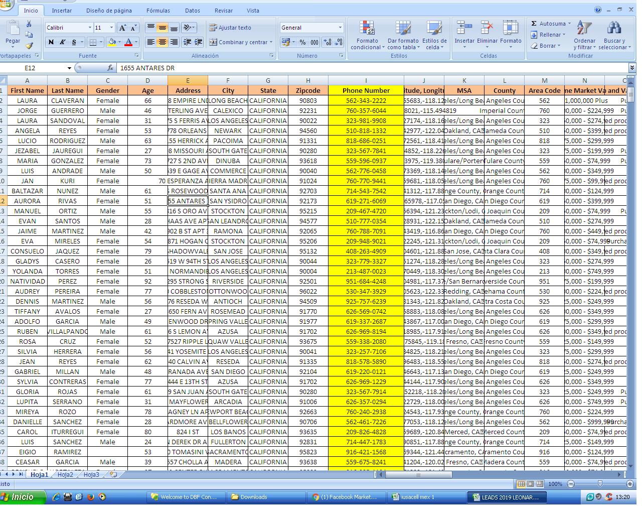 BASE DE DATOS HISPANOS EN ESTADOS UNIDOS PARA CALL CENTER Info Call Center Base de Datos