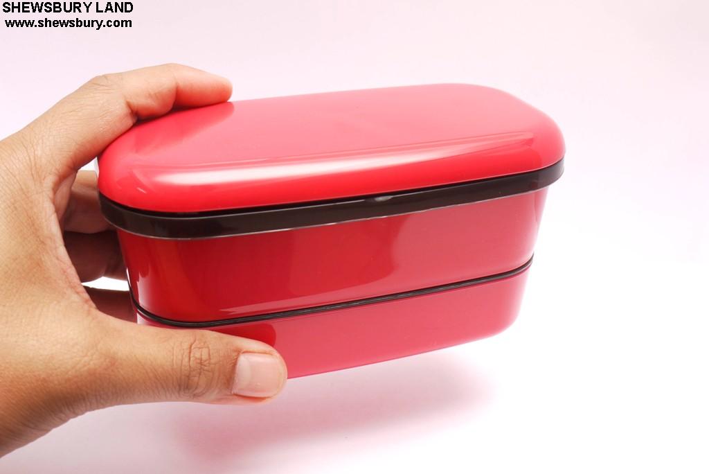 Glit & Brillia - Slim Bento Lunch Box, 2-tier (Japan Import)