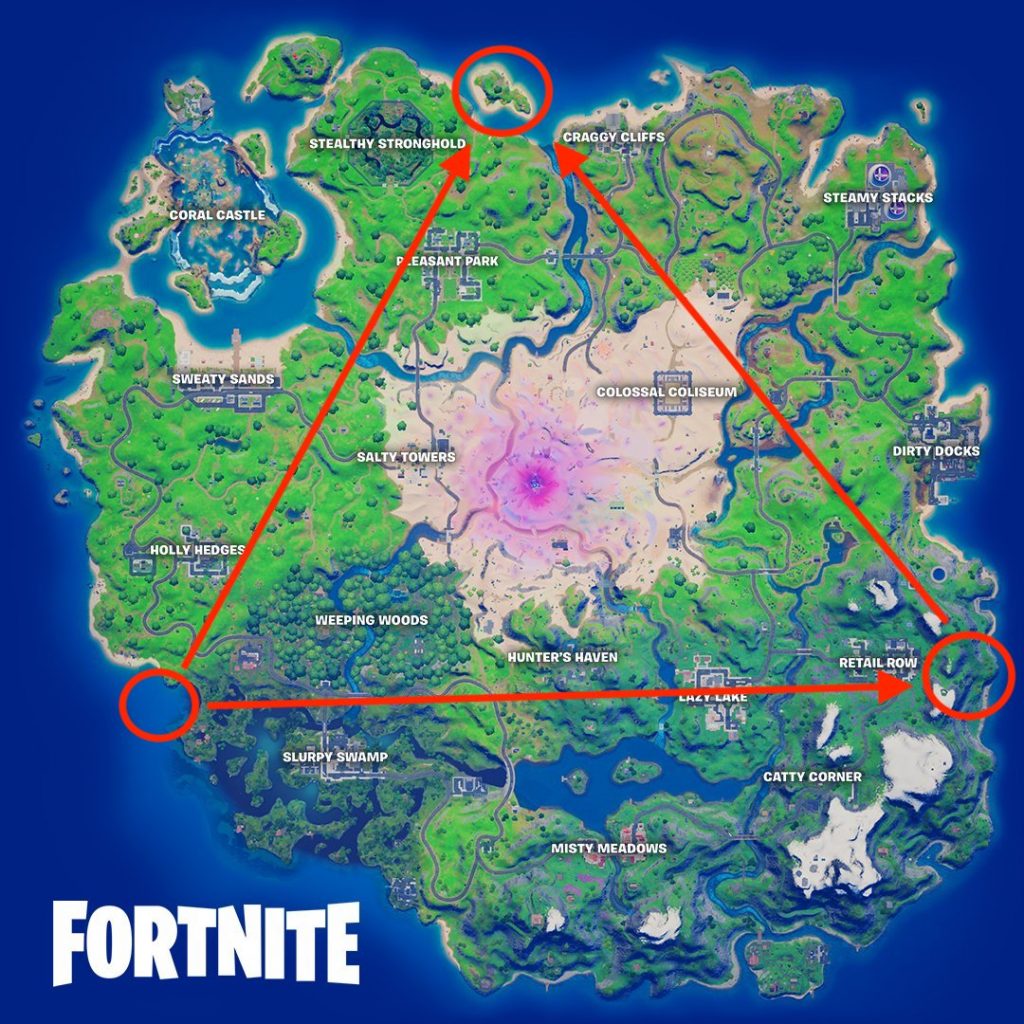 Fortnite find hidden bunker localities on the map