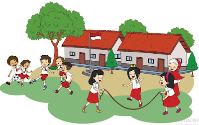 Gambar tempat bermain di lingkungan sekolah, https://bloggoeroe.blogspot.com/