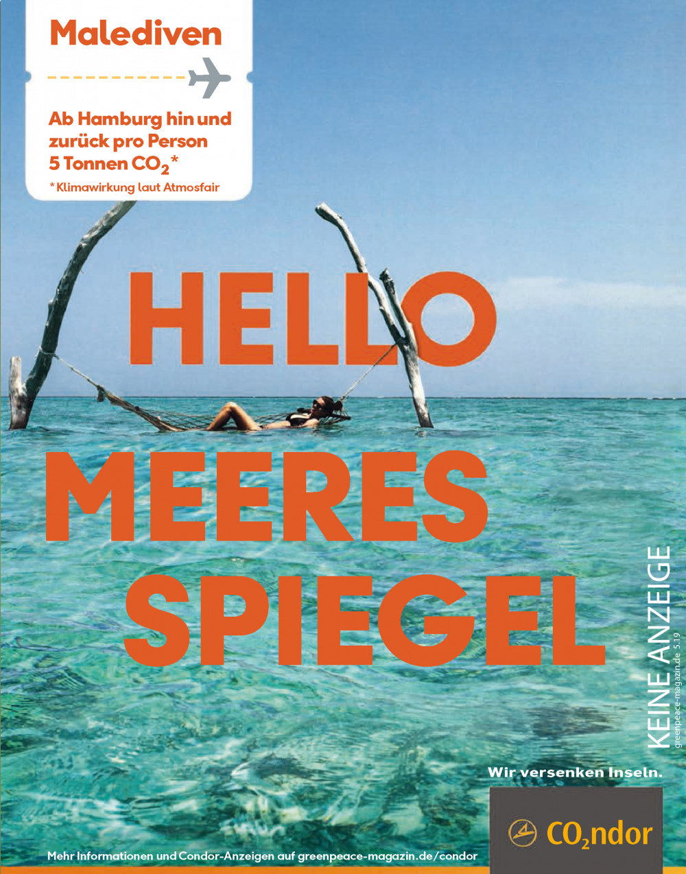 Fair Einkaufen Aber Wie Condor Werbung Ein Zynisches Hello Zum Steigenden Meeresspiegel