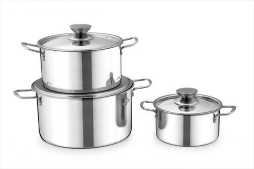 Bộ Nồi Inox 1 Đáy Sunhouse SH114