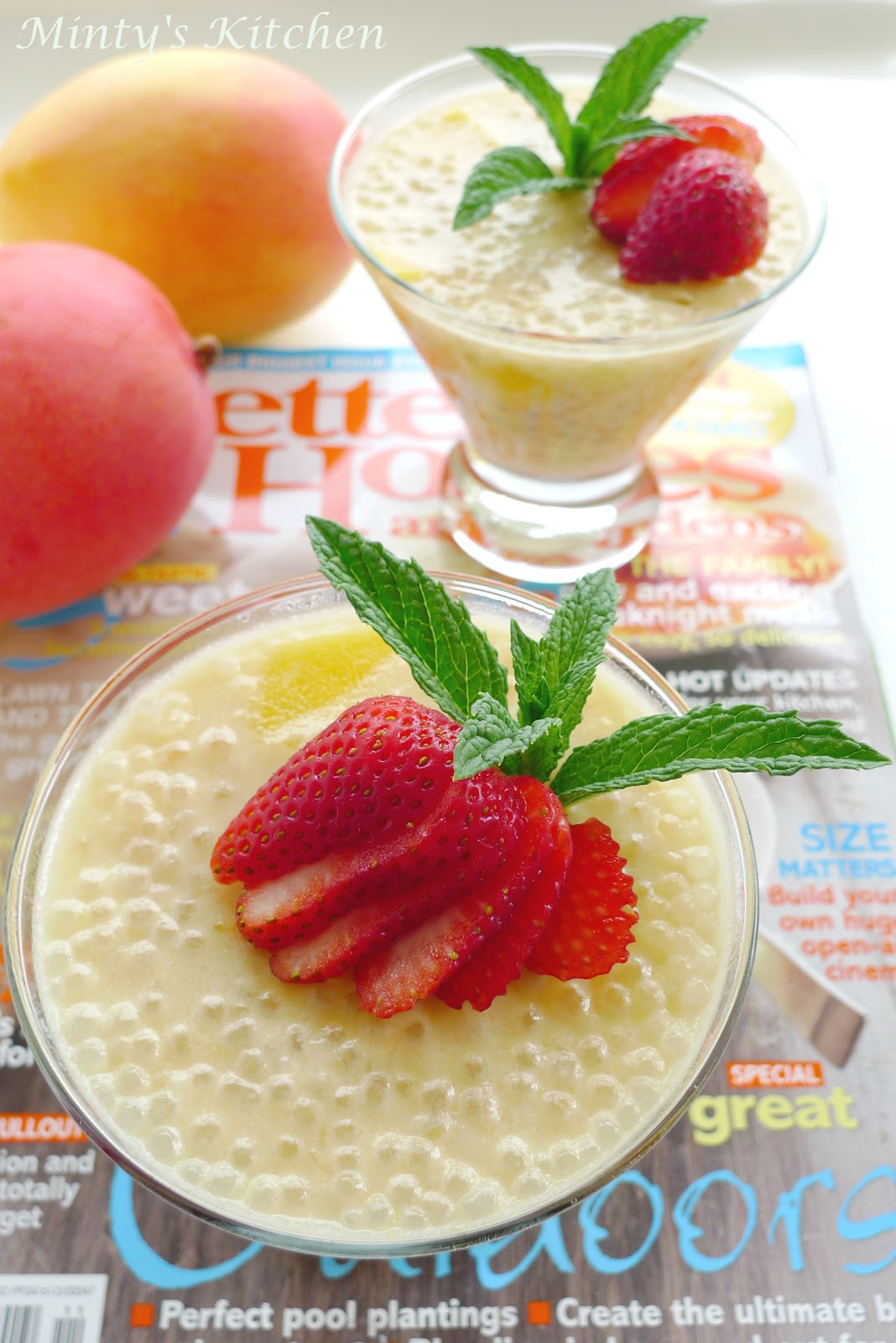 Minty's Kitchen SagoMango Pudding