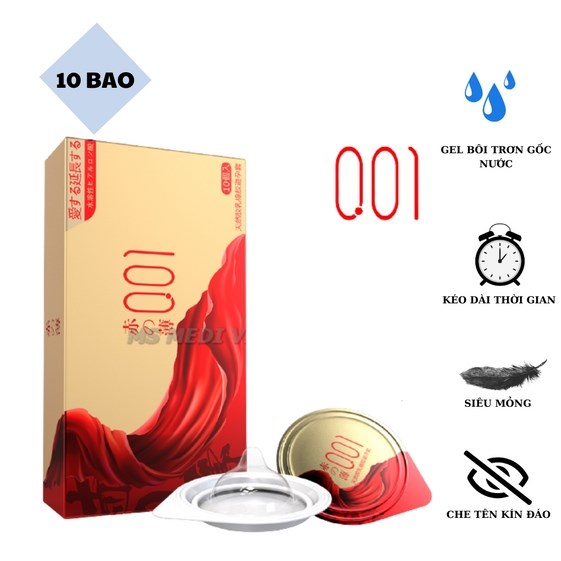 [HỘP] BAO CAO SU SIÊU MỎNG 0.01MM DẪN NHIỆT NHANH X2 GEL BÔI TRƠN GỐC NƯỚC CHO CẢM GIÁC CHÂN THỰC – OLO – 10 CÁI/HỘP