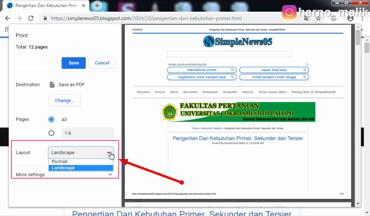 Cara Setting Printer di Google Chrome - Tutorial Microsoft Office