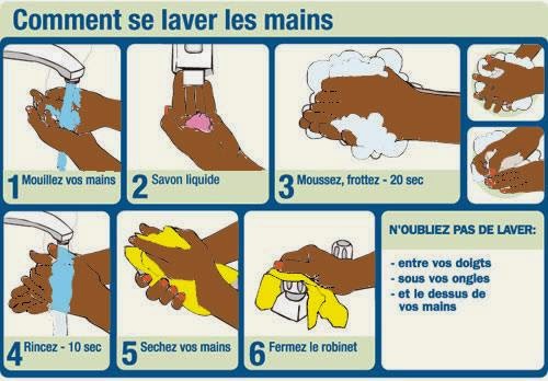 Contre le virus de l'ebola, n'oublions pas de nous laver les mains tous les jours
