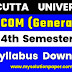 Download Calcutta University B.com General Fourth Semester Syllabus | Calcutta University B.com Syllabus | Calcutta University B.com 4th Semester Syllabus