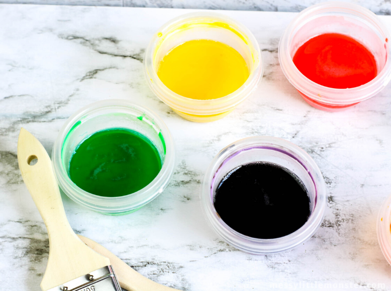 Easy Sidewalk Chalk Paint Recipe - using only 3 ingredients! - Messy Little  Monster