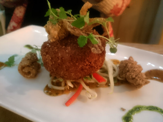 Crab fritters at The Jolly Poacher pub in Brighton