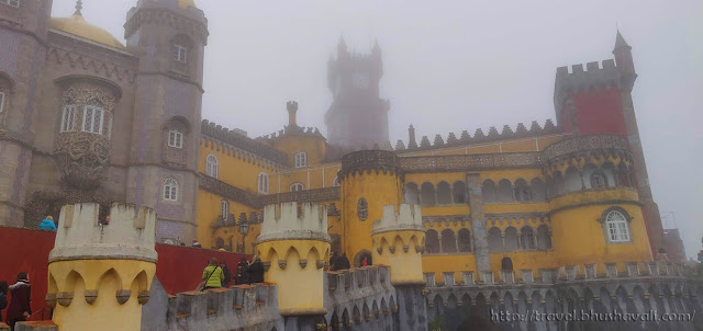 Pena Palace photos in fog