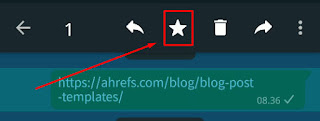 Menyimpan Pesan Penting di WhatsApp Dengan Memberi Bintang