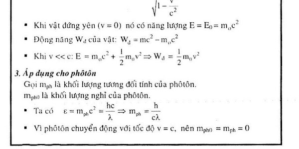 Bài 51: Hệ thức Anh-xtanh giữa khối lượng và năng lượng