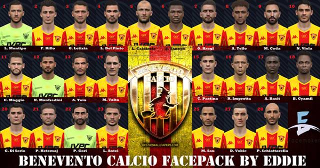 Pes 2017 Facepack Benevento Calcio 2020