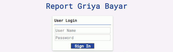 web report griya bayar