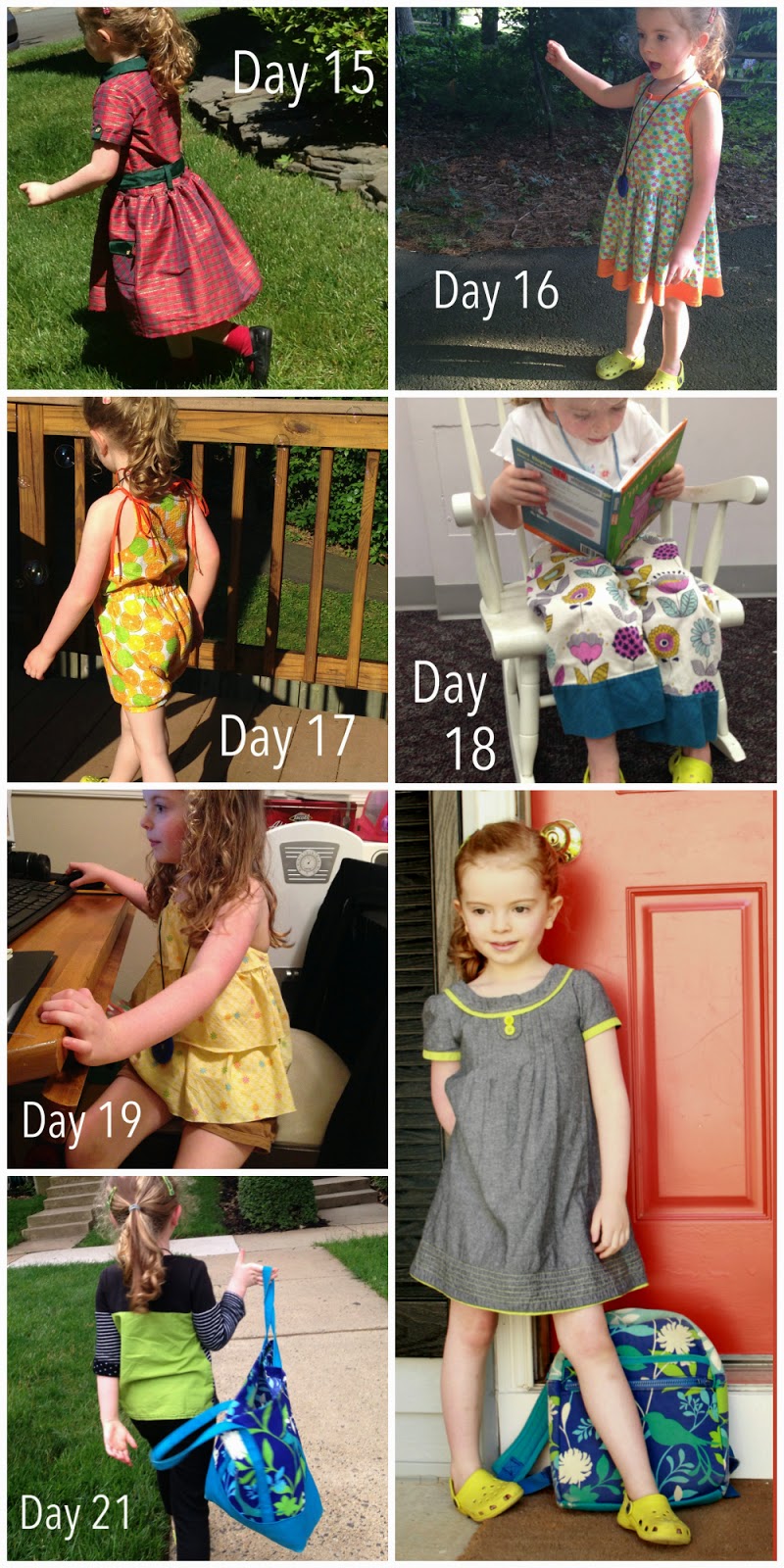 Recapping a month of wearing handmade children's clothing as part of Made for Kids Month. | The Inspired Wren