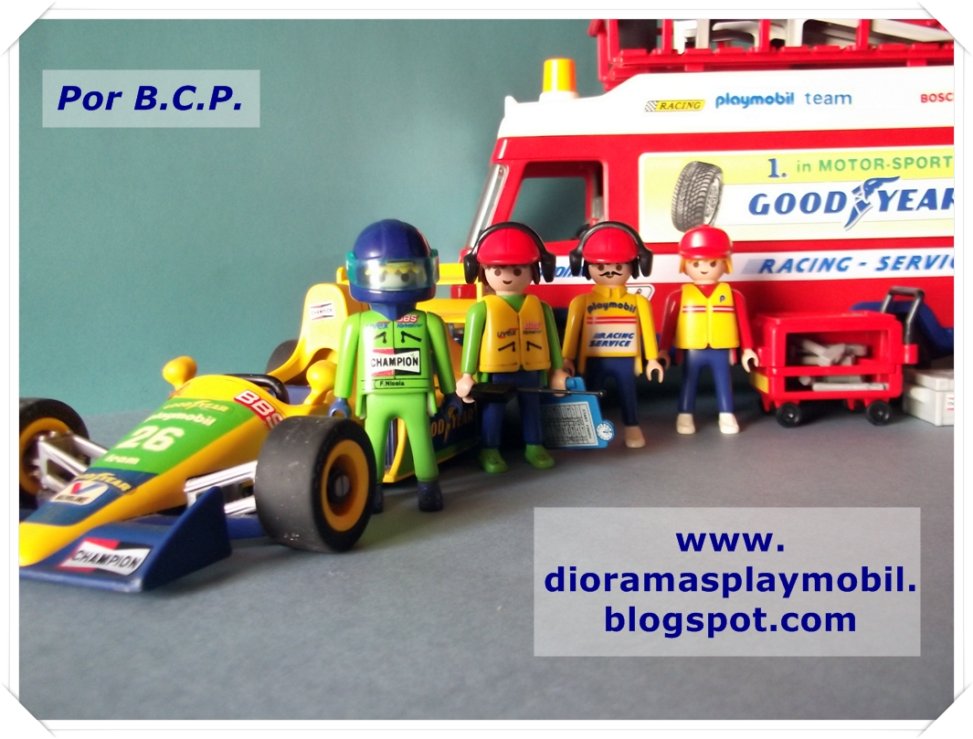 Dioramas de Playmobil Comienza la temporada de F1
