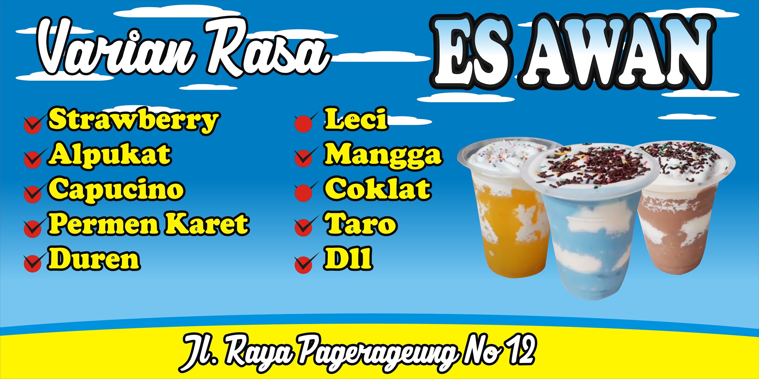 Contoh Banner Es Buah Download Poster