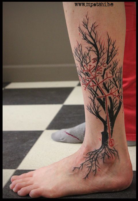 Fuck Yeah Math and Science Tattoos My Darwins Tree of Life tattoo  Tribute to