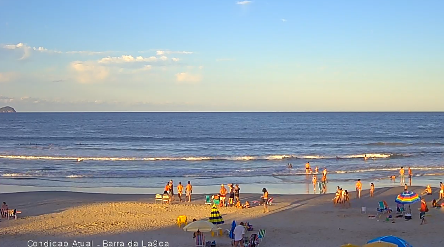 Câmera ao vivo da Praia da Barra da Lagoa