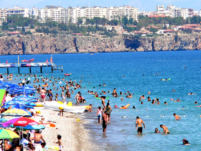 Antalya beaches in summer