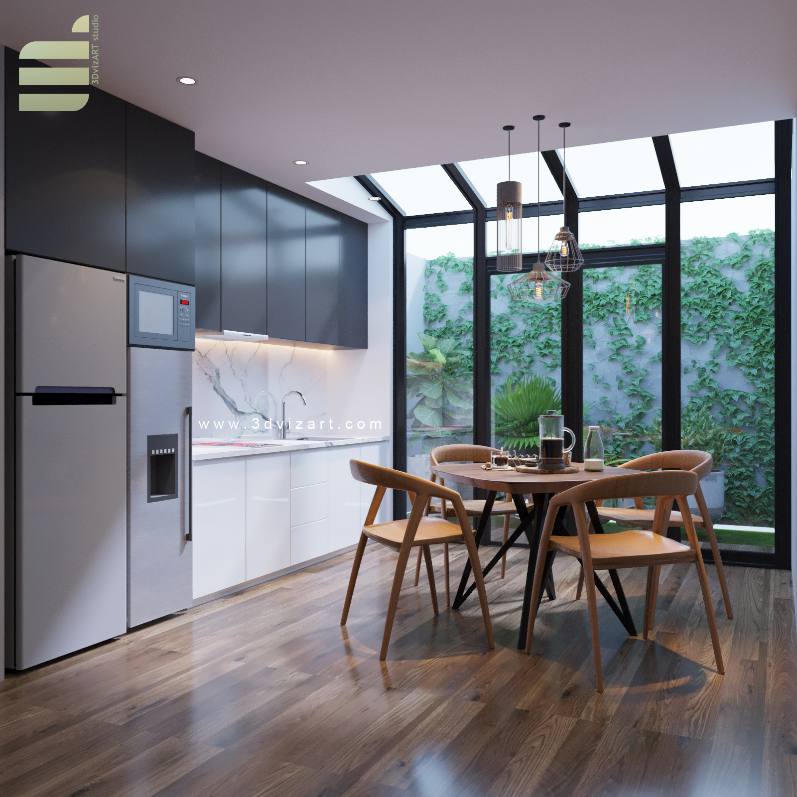 Kitchen Harvest 3DvizART studio ARTchitecture & interior