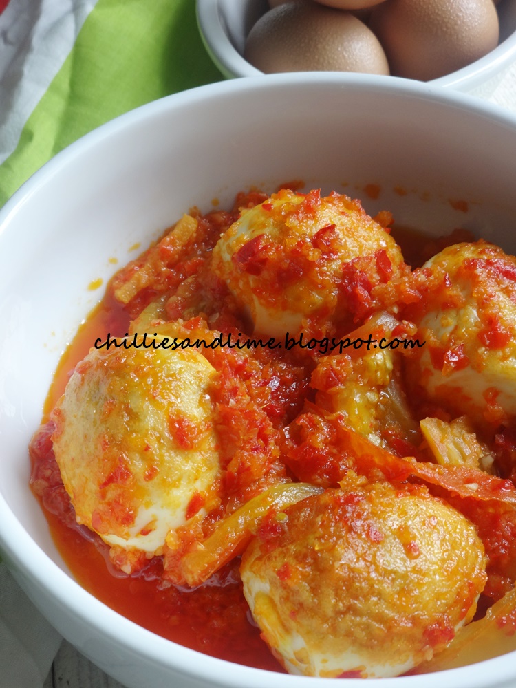 Chillies and Lime Indonesian Chilli Eggs