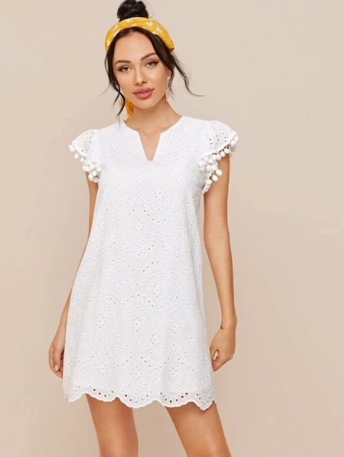 Shein White Summer Dress 1