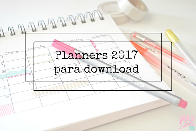 15 planners 2017 para download