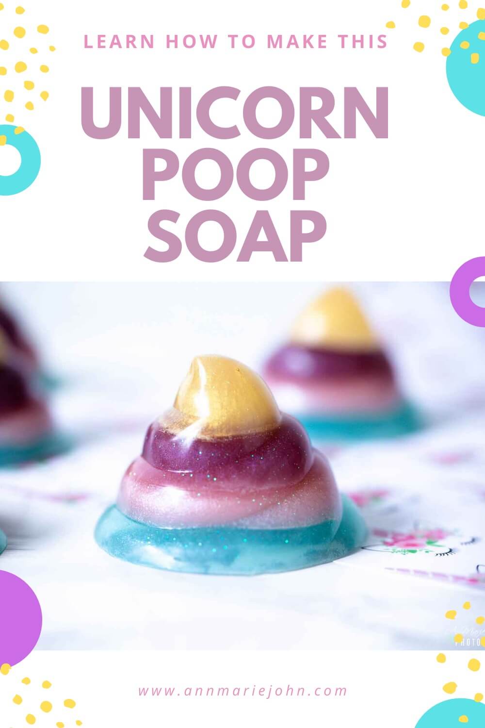 DIY Unicorn Poop Soap