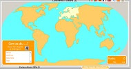 Mapa Mundi interactiu: continents i oceans 1