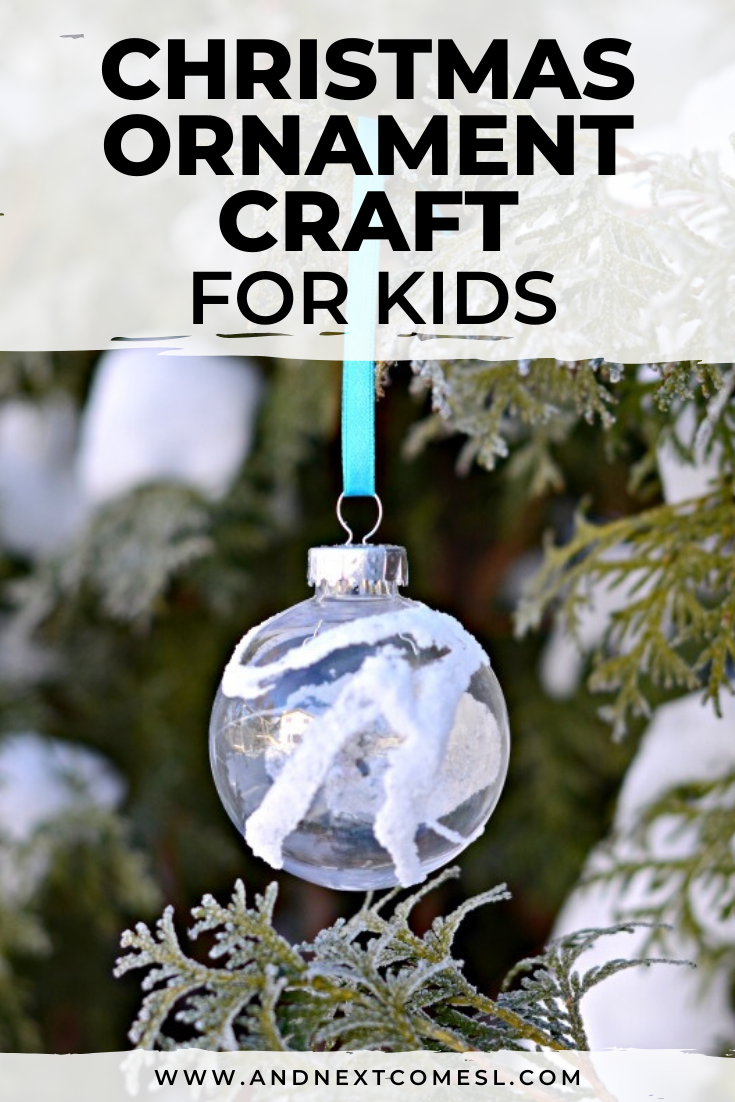 Homemade Christmas ornament crafts for kids to make and give as homemade gifts