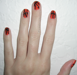 basketball nails easy super cute killer beat