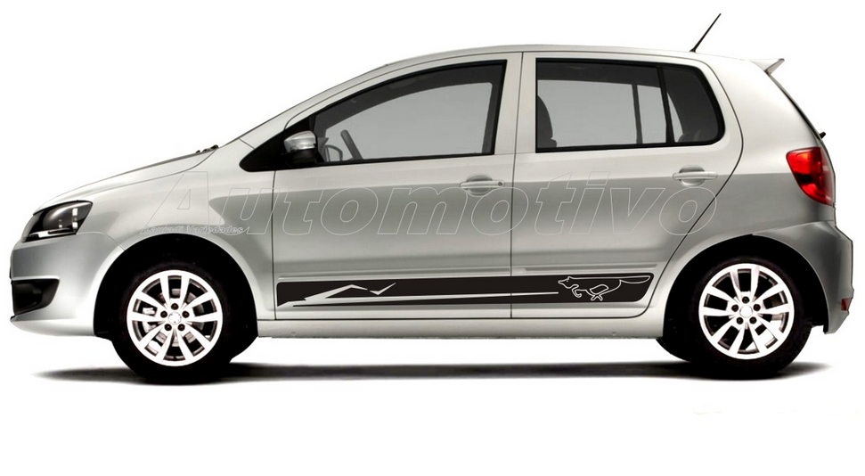 Adesivos VW Fox 2015 kit Faixas Laterais Tuning Carros Fox Crossfox