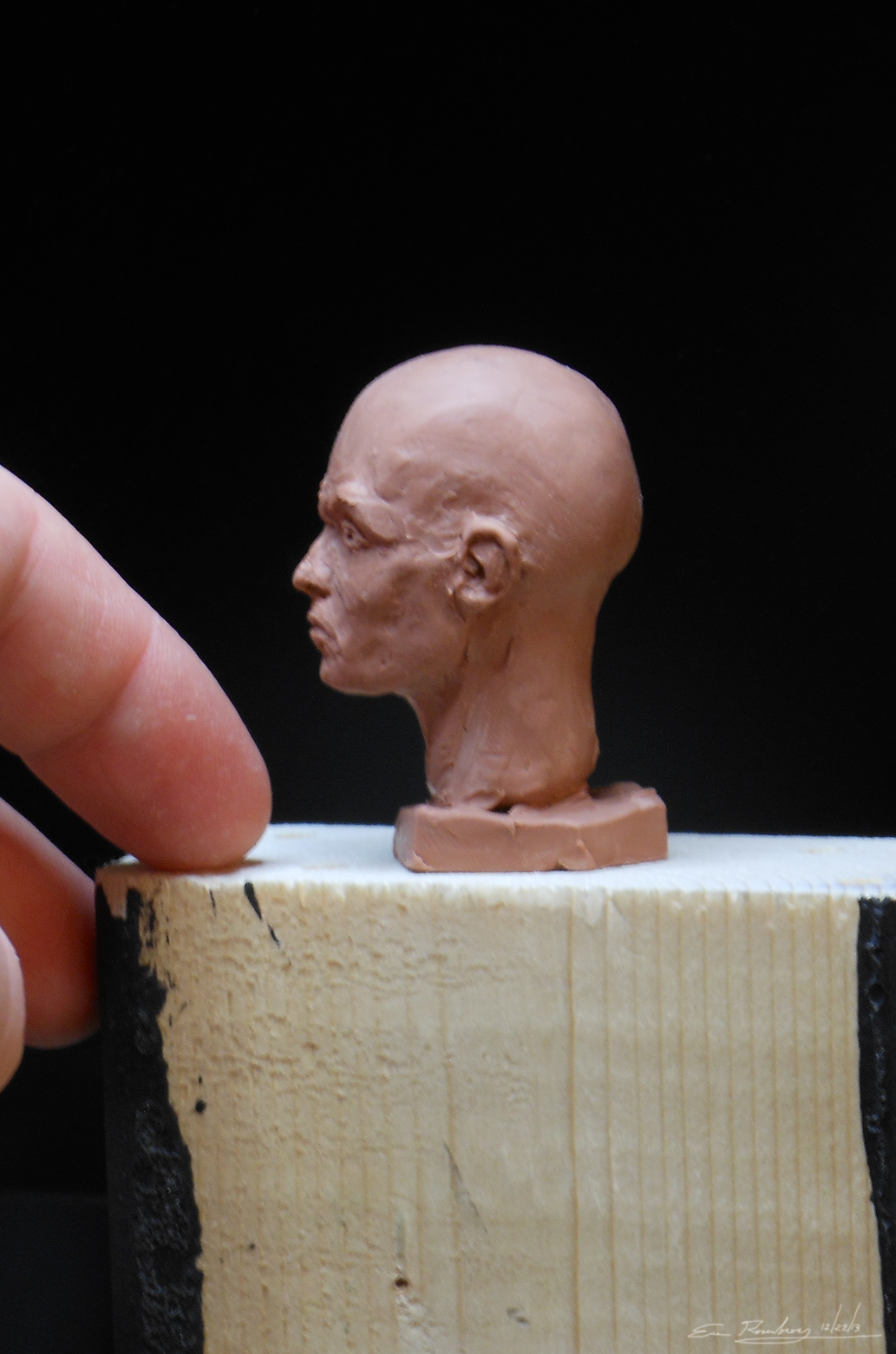 Eric Rosenberg Art Miniature Bust Chavant Clay