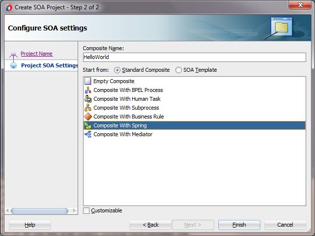 Learning SOA: Spring in SOA 12c