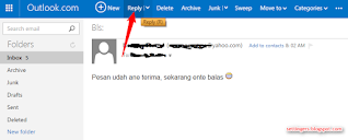 Cara membalas email di hotmail terbaru