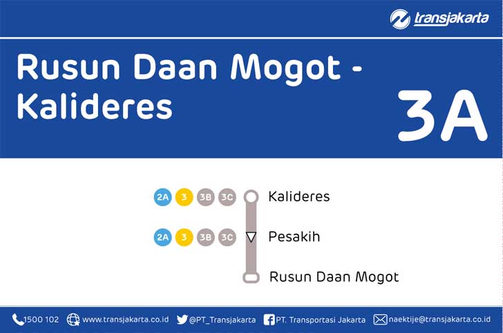 peta rute transjakarta rusun daan mogo kalideres 3a