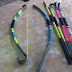 Long Pipo Bow, Horse Bow PVC, Busur Panah Anak anak